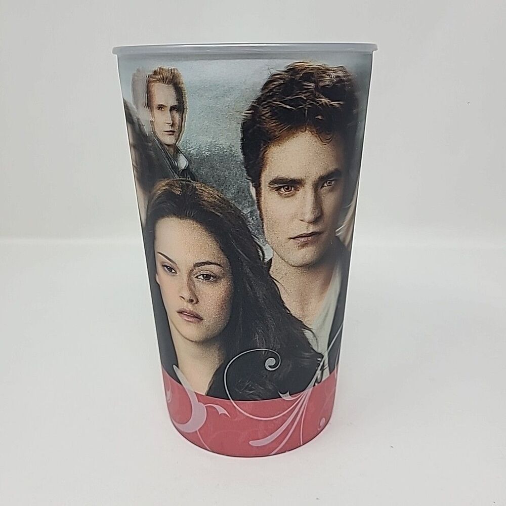 Twilight Eclipse Lenticular Holographic Cup 22oz Edward Bella Cullen Plastic NEW